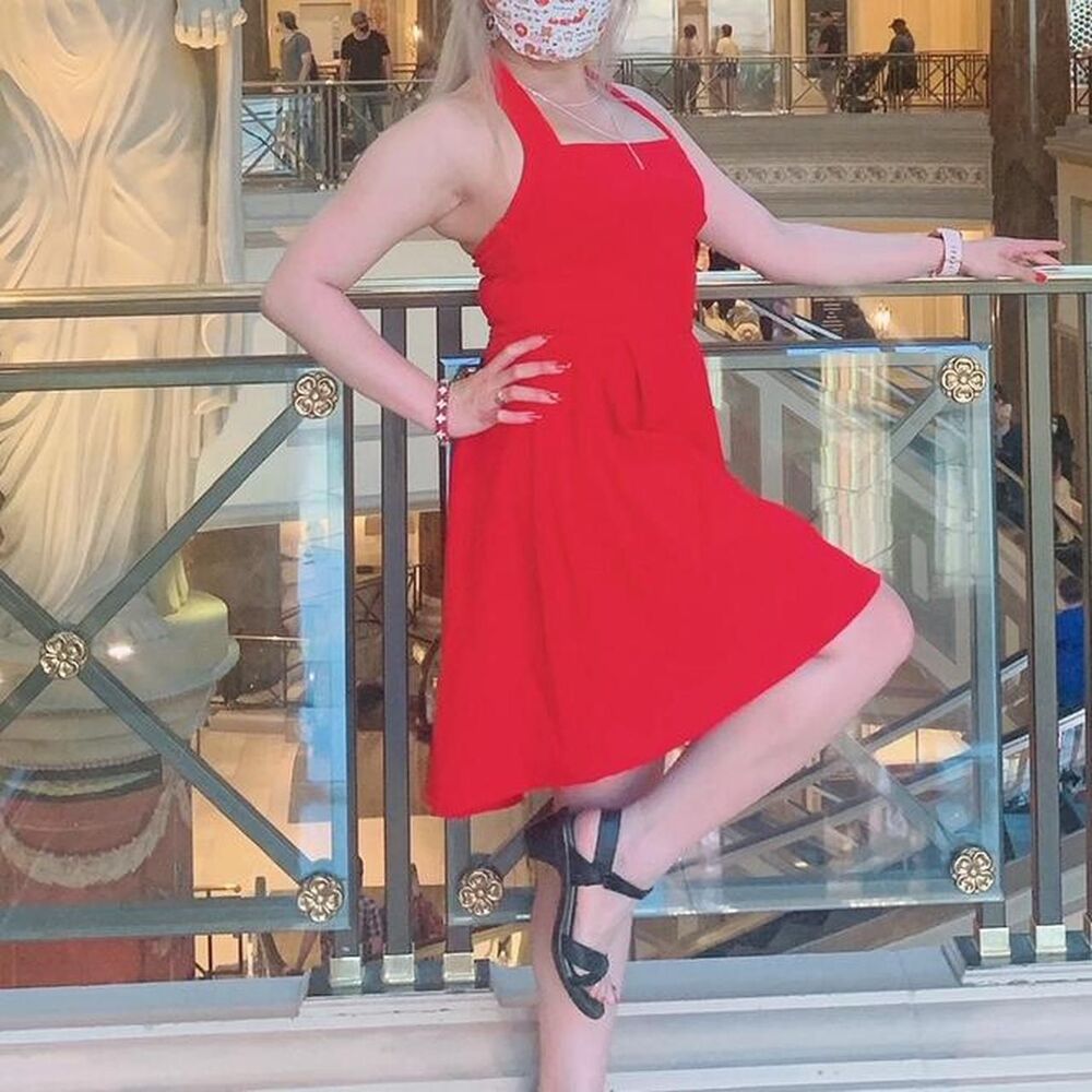 Red Halter Dress
